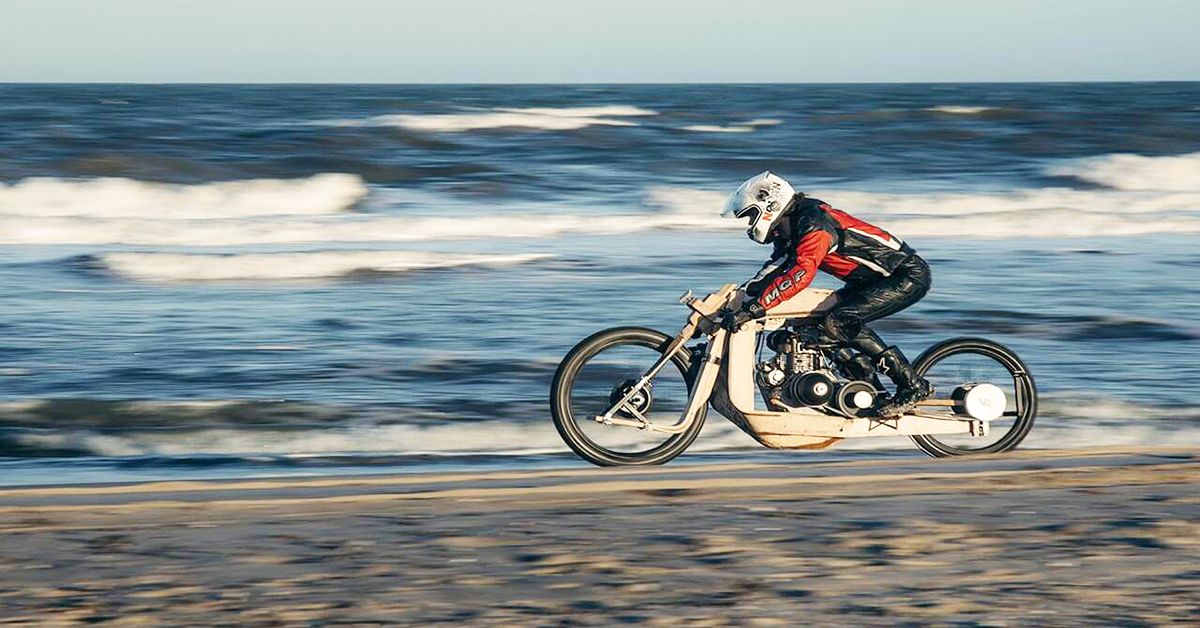 wooden chopper bike