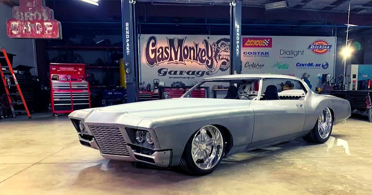 the real story behind gas monkey garage s sema 1972 buick riviera sema 1972 buick riviera