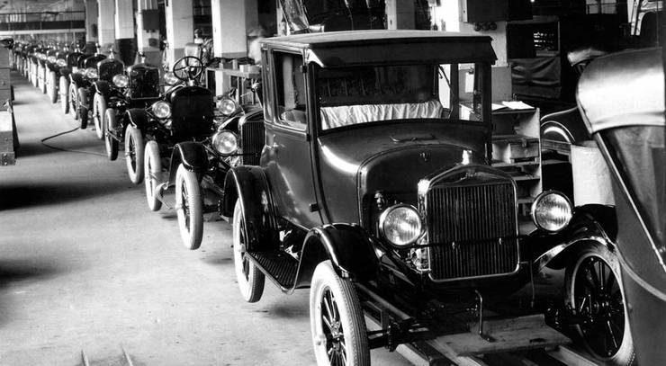 Ford Model T Runabout- Produktion feierlich beendet