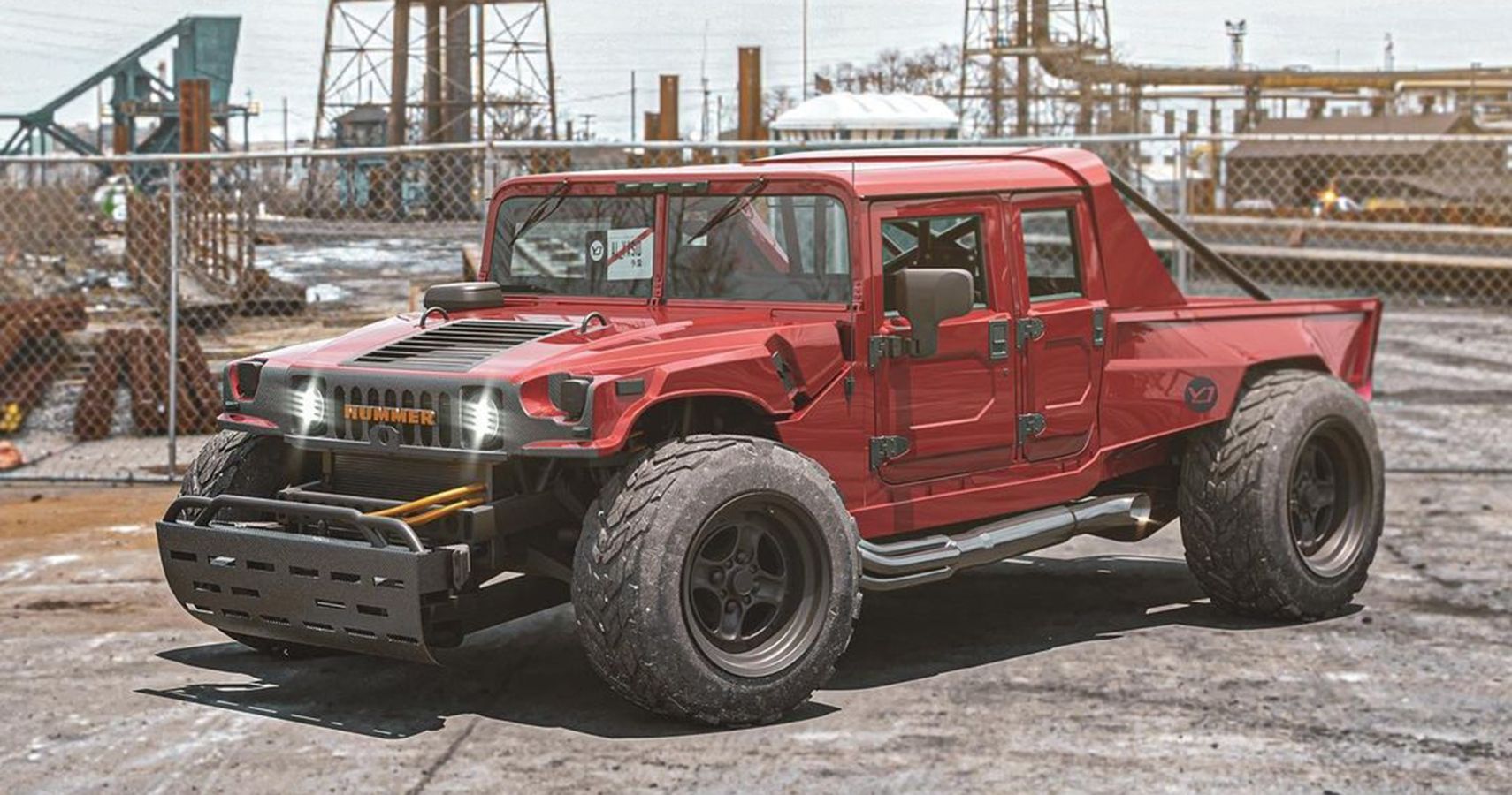 trasped hummer h1