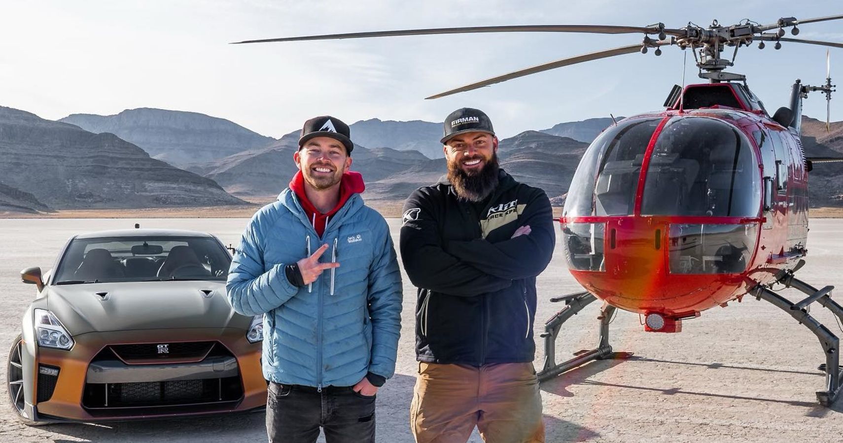 This Epic Helicopter Vs Nissan GT-R Drag Race Is Adrenaline-Filled Insanity