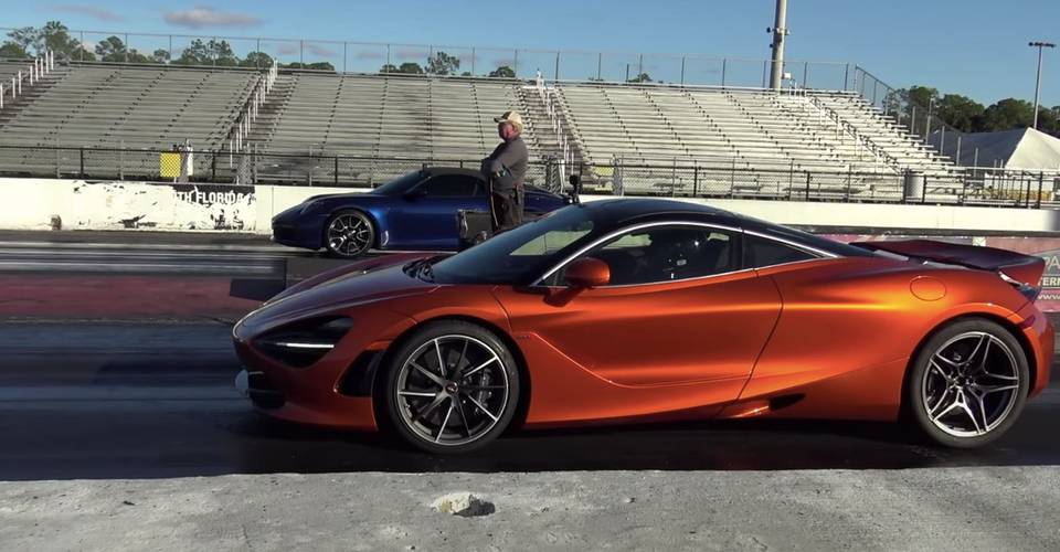 Watch A Tuned Porsche Turbo S Challenge A Mclaren 7s At The Strip